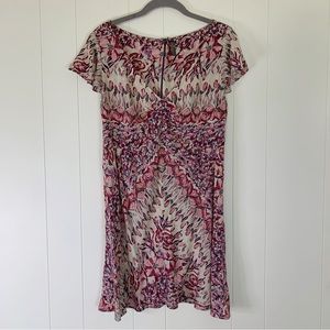 Free People Pink & Purple Floral V-Neck Dress 10